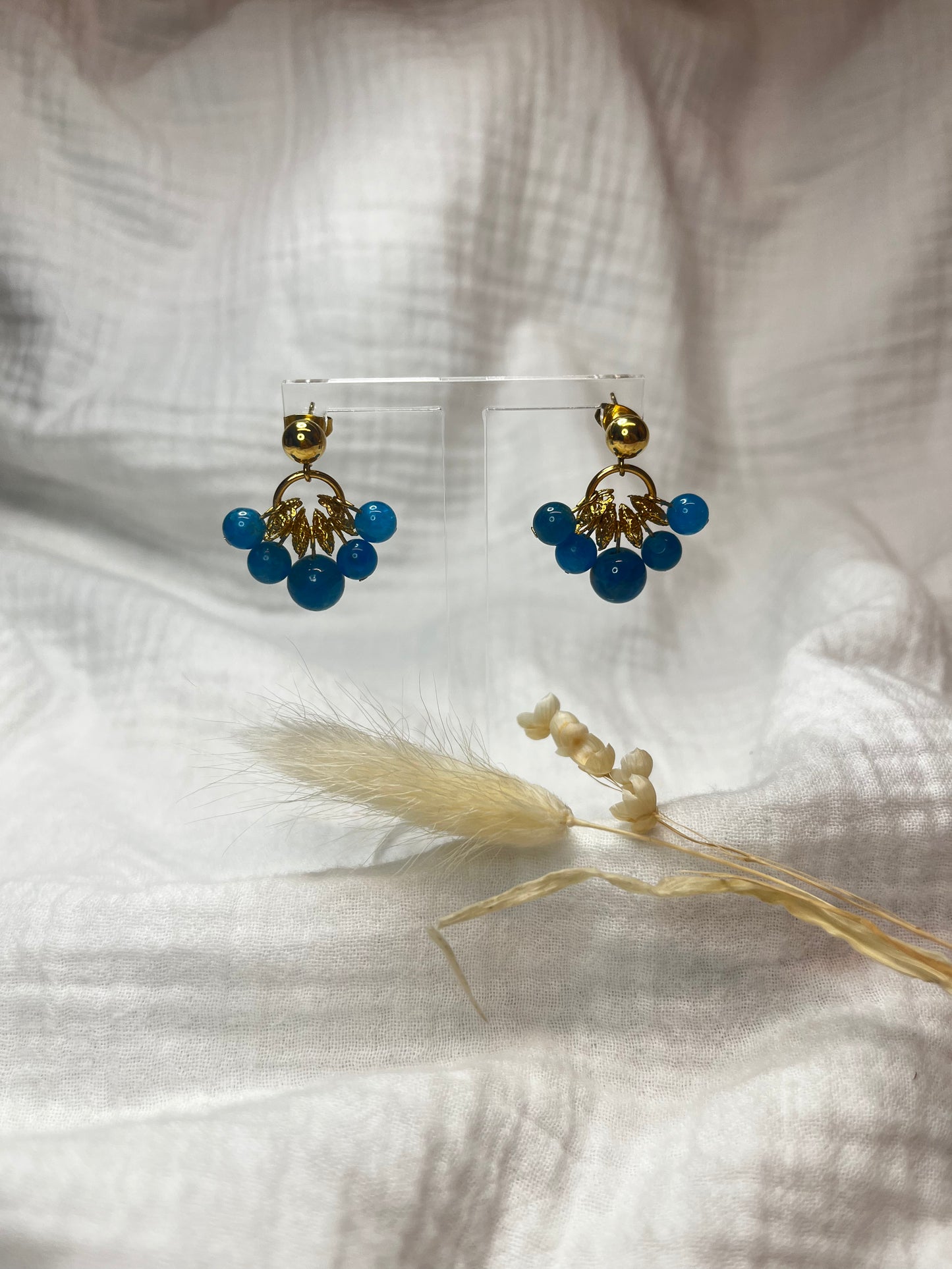 Boucles d'oreilles Olympe - Apatite