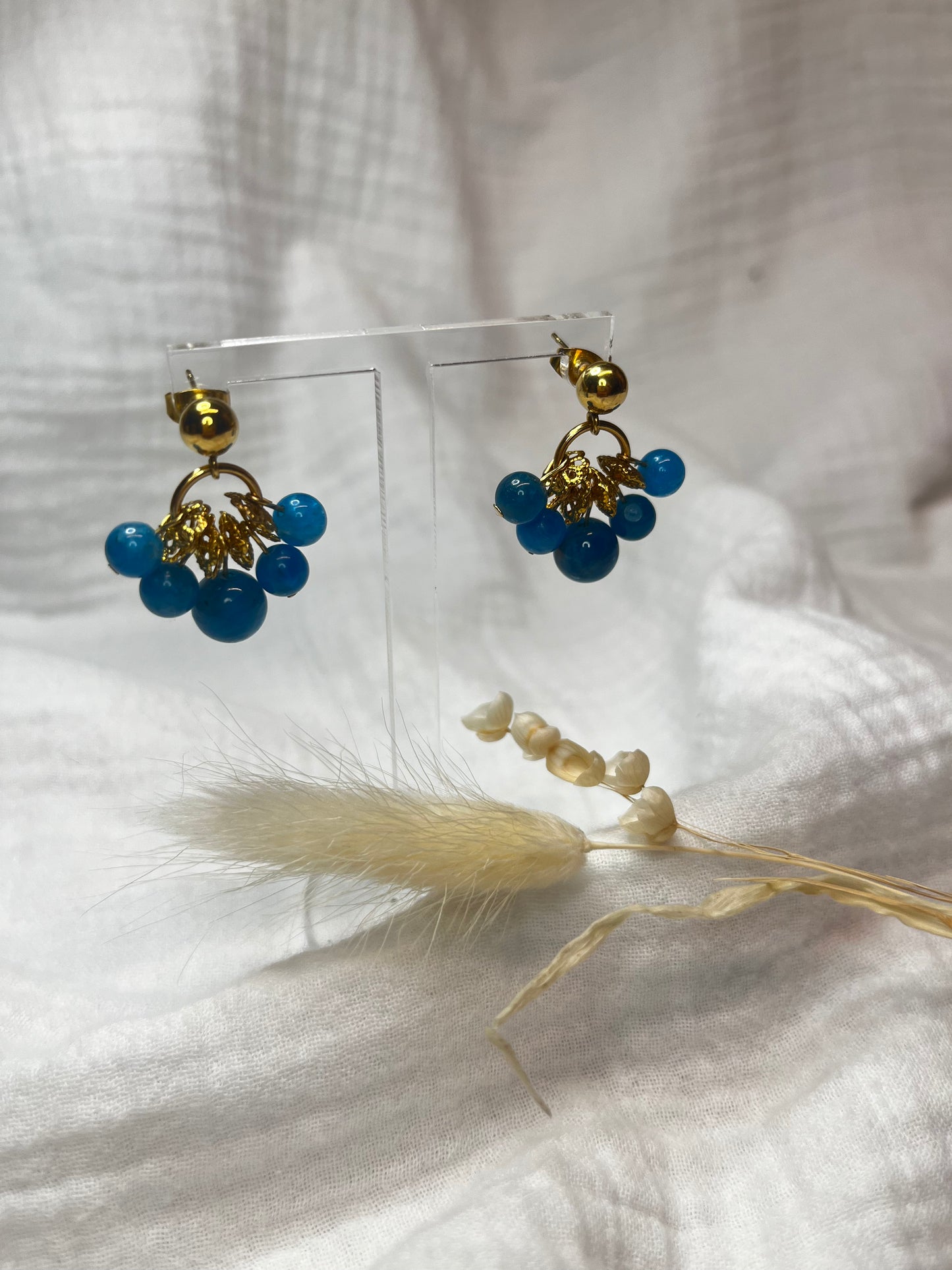 Boucles d'oreilles Olympe - Apatite